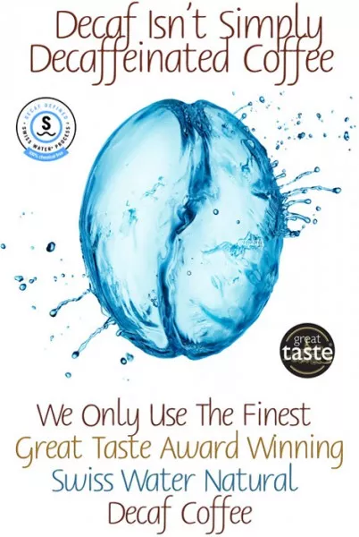 Great Taste Award Winning Swiss Water Decaf Coffee